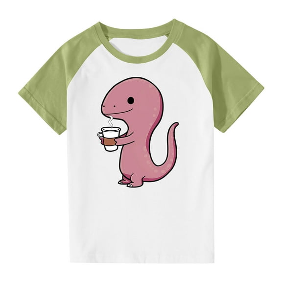 ZhuoLiL Girls Clothes Size 9 Years Toddler Girls' Graphic Print Tee - Short Sleeve Round Neck