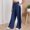 Navy, variant on Letdown Women's Wide Leg Pants Casual High Waist Drawstring Palazzo Pants Flowy Drapey Lounge Sweatpants with Pockets (Beige,L)