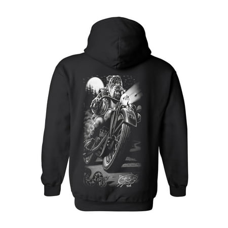 Sucks Adult Sweatshirt - Unisex Zip Up Hoodie Biker Bulldog Cats Suck