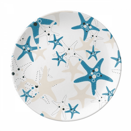

Discover World Starfish Marine Organism Plate Decorative Porcelain Salver Tableware Dinner Dish