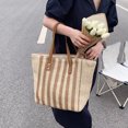 thumbnail image 5 of TBOLINE Unisex Adult Straw Woven Underarm Shoulder Bag Summer Beach Handbag (Light Brown), 5 of 9
