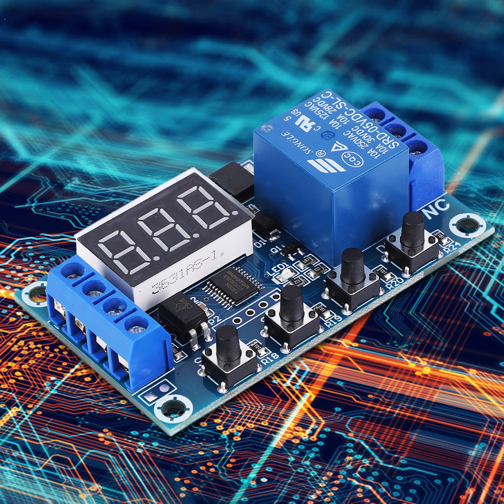 Time Delay Industrial Electrical Cycle Timer Channel Multifunction Time  Delay Control Relay Board With Reverse Connection ProtectionTime Delay 