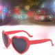 thumbnail image 2 of Gafas de corazón Efecto especial Gafas de cumpleaños con forma de corazón Artefacto con forma de corazón Cambio de luz Gafas de sol con forma de corazón Gafas de sol, 2 of 6