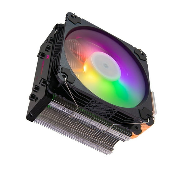 Intelligent PC Cooling System 4Pin Color LED Cooling Fan Metal CPU Air Cooling Wide Compatibility Quiet Operating