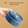 thumbnail image 5 of Guanhe Clearance Round Insulated Lunch Box Stainless Steel , Microwaveable Lunch box for School and Office, Reusable Outdoor Camping Portable Bento Box(Blue，S), 5 of 8