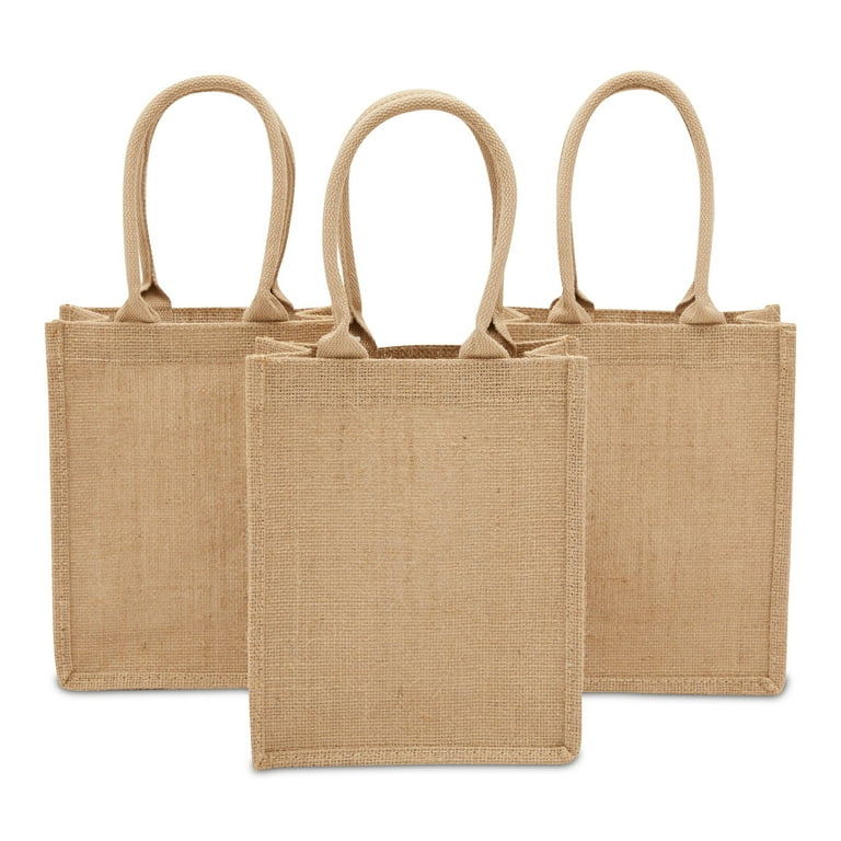 Segarty Blank Canvas Grocery Bag, 3 Pack 20X15in Reusable Large Shopping  Plain Bags, Natural Shoulder Bags Personalized Beige Tote Bag Perfect for  DIY