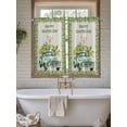 thumbnail image 4 of Easter Bunny Bathroom Window Curtain, Spring Trucks Easter Eggs Floral Burlap Light Filtering Coffee Kitchen Curtains, Bedroom Living Room Curtains 2 Panel 84"x45", 4 of 6