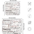 thumbnail image 4 of Coffee Mat Retro Coffee Bar Accessories for Coffee Maker Coffee Machine Coffee Pot Espresso Machine Dish Rack Absorbent Dish Drying Mat Dishes Drainer Pad 16 x 18 Inch, 4 of 6