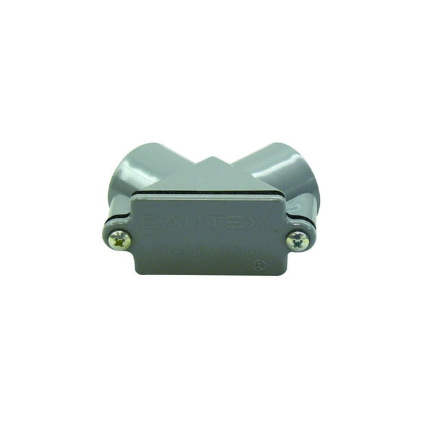 Codo de tracción Cantex de PVC de 3/4 pulgadas, 1 paquete