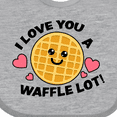 thumbnail image 4 of Inktastic I Love You a Waffle Lot with Cute Happy Waffle Boys or Girls Baby Bib, 4 of 4