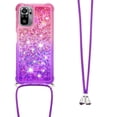 thumbnail image 3 of Funda para Xiaomi Redmi Note 10S 4G/Note 10 4G Brillantina Líquida Divertida Reluciente y con Cristales en Movimiento Cuerpo Cruzado con Cordón Ajustable, 3 of 5