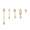 thumbnail image 1 of Pendientes Colgantes Para Niñas De 5 Unidades, Accesorio De Joyería Con Decoración De Diferentes Formas Hugo  Pendiente de arete, 1 of 7