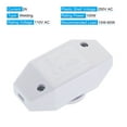 thumbnail image 4 of Uxcell AC 110V 100W Welding Lamp Dimmer White Rotary Cord Switch, 4 of 6