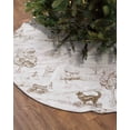 thumbnail image 2 of Brown Country Christmas Tree Skirt 36 Inches Large Christmas Skirt Tree, Abstract Farmhouse Rustic Tree Animals Tree Skirt Christmas Decorations for Fireplace Party Holidays Indoor Outdoor, 2 of 7