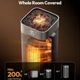 thumbnail image 3 of Space Heaters for Indoor Use, Portable Electric Heater with tat, 1500W PTC Ceramic Room Heater with Remote, 5 Modes, 60° Oscillating, 12H Timer Fast Heating Bedroom Office Bathroom Home, 3 of 5