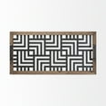 thumbnail image 4 of Grey Metal Glasss Top With Maze Like Pattern Tray, 4 of 8