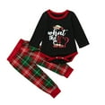 thumbnail image 1 of Tenue d'Intérieur Imprimé Dinosaure Col Parent-Enfant Manches Longues Costume Robe Parents et Enfants, 1 of 6