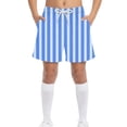 thumbnail image 2 of Fesfesfes Boys Quick Dry Swim Trunks for Summer Beach Vacation Outdoor Sports with Pockets Comfortable Casual Board Shorts for Kids and Youth(Blue#2,6-7 Years), 2 of 8