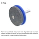 thumbnail image 3 of Cortacésped Cuchilla Afilador, 5uds Universal Corindón Cortacésped Cuchilla Amoladora Piedra Rueda para Césped Cortadora Eléctrico Taladro Manual Taladro, Azul Unique Bargains cuchillas de cortacésped, 3 of 7
