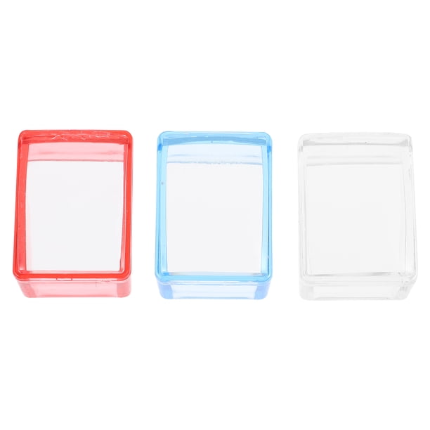 3 sets Nail Art Stamper Stamping Head Head Diy Plates de estampado de arte de uñas de bricolaje