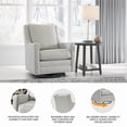 thumbnail image 4 of Signature Design by Ashley Kambria Swivel Glider Accent Chair in Frost, 4 of 11