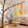 thumbnail image 7 of HIELLFQ 6Pcs Easter Eggs Foam Pendant Decorations Easter Egg Ornaments Spring Decor for Party DIY Holiday Hotels Malls Colorful Decorative Easter Eggs, 7 of 7