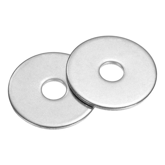 50Pack Fender Washers, M6 304 Stainless Steel Flat Washer 25mm OD 1.5mm Thick