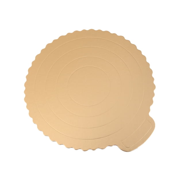 HEALEEP 20 Pcs Planches à Gâteau Décoratives Papier Rond Doré pour Cuisson à la Maison 19Cm