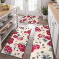 thumbnail image 2 of Pioneer Flower Floral Print Pattern Kitchen Rugs Sets Of 3,Kitchen Runner Rugs Non Skid Washable,Decorative Kitchen Floor Mats for Kitchen,Sink,Laundry,17"x30"+ 17"x47" + 17"x59", 2 of 6
