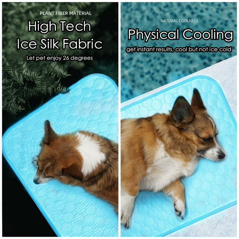 Cooling Mat & Sleeping Pad for Dog Cat - Water Absorption Top +