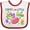 White and Red, variant on Inktastic Yaya's Little Jellybean Cute Easter Candy Boys or Girls Baby Bib