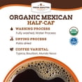 thumbnail image 3 of 3 pack Fresh Roasted Coffee, Organic Mexican Swiss Water Half Caf Coffee, Medium Roast, Whole Bean, 12 oz, 3 of 10