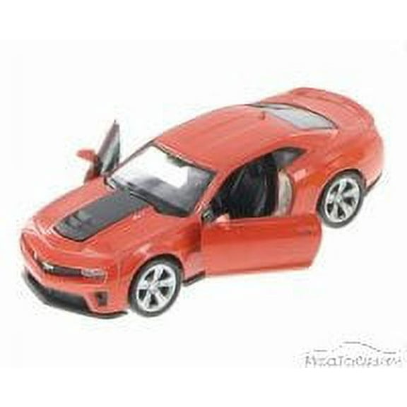 Chevy Camaro ZL1, Orange - Welly 43667 - 4.5' Long Diecast Model Toy Car (Brand New, but NOT IN BOX)