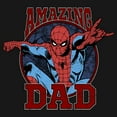 thumbnail image 2 of Men's Marvel Spider-Man Amazing Dad  Long Sleeve Shirt Black Medium, 2 of 4