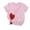 Pink, variant on UAMVSH Womens Valentine Shirts Cute Heart Printed Tops Trendy Short Sleeves Round Neck Tops