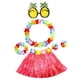 thumbnail image 2 of Falda de hierba hawaiana para niñas, gafas de sol con forma de piña, collar novedoso para vestir a damas vistoso, 2 of 9