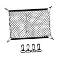 thumbnail image 3 of DYNWAVECA Generic Car Rear Cargo Net Cargo Storage Net Fixed Function Wear Resistant Practical Trunk Storage Net for Trip Outdoor 70cmx70cm, 3 of 9