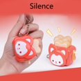 thumbnail image 3 of Lerpwige Cute Bread Toaster Keychain Mute Operation Compact Design Hanging Ornament, 3 of 10