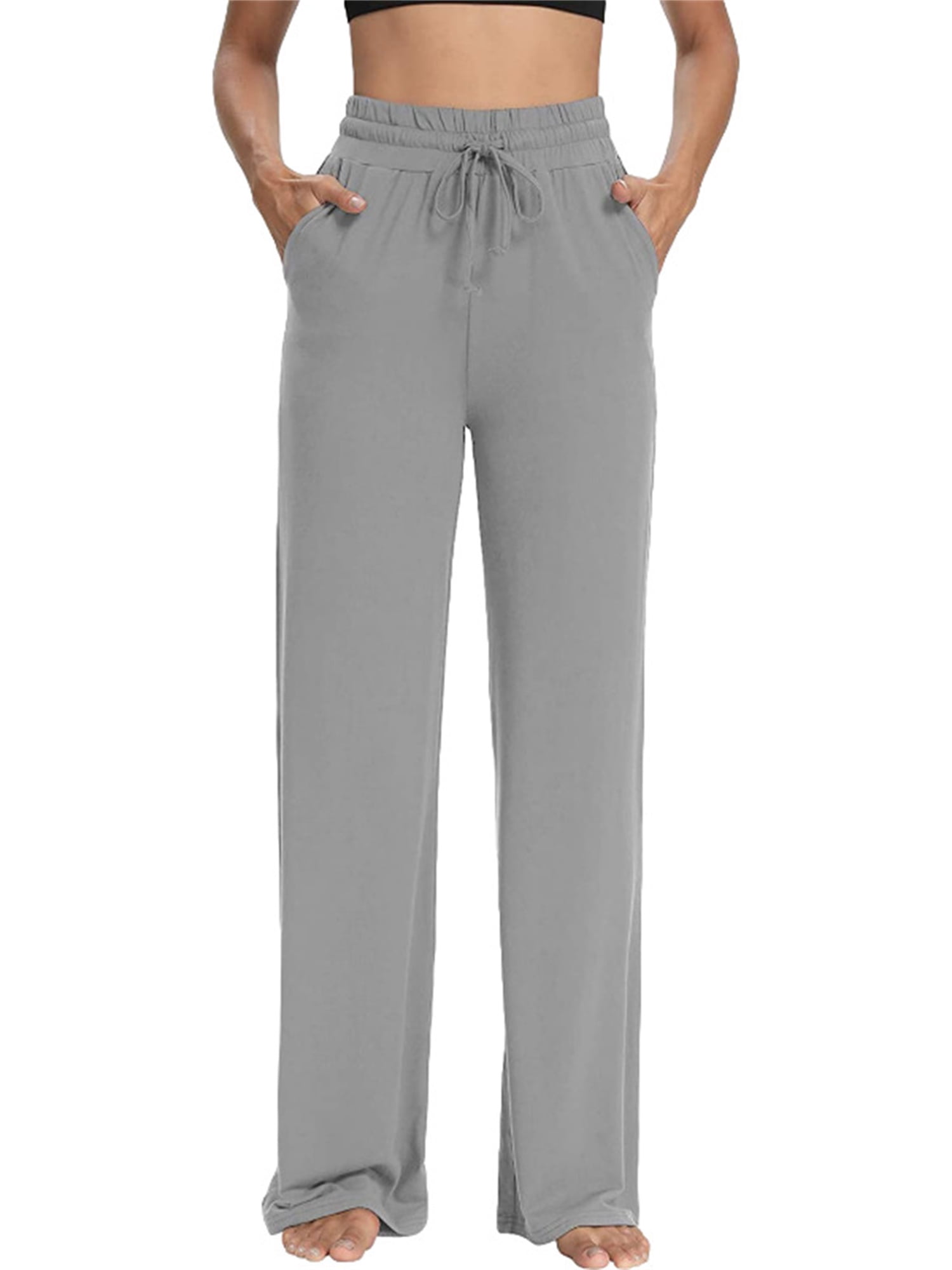KEEPBEAUTY Womens Yoga Sweatpants Comfy Lounge Pants Loose Casual Wide Leg Pajama Pants for Women with Pockets 