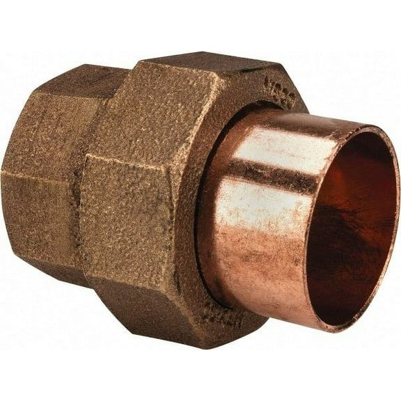 Nibco Union,Cast Copper,1-1/4" Tube,CxC U733 11/4