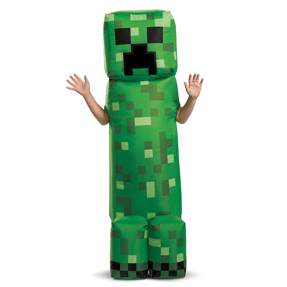 Disguise Minecraft Boys Inflatable Creeper Halloween Costume