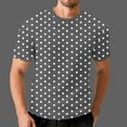 thumbnail image 7 of ibuvkizy Summer Mens T-Shirts Crew Neck Short Sleeve Casual Tops Loose Elastic Workout Khaki,2XL, 7 of 7