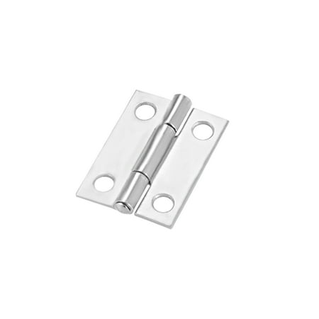 Chrome Hinge Fittings - Uxcell 0.98inch Hinge Silver Door Cabinet Hinges Fittings Brushed Chrome Plain