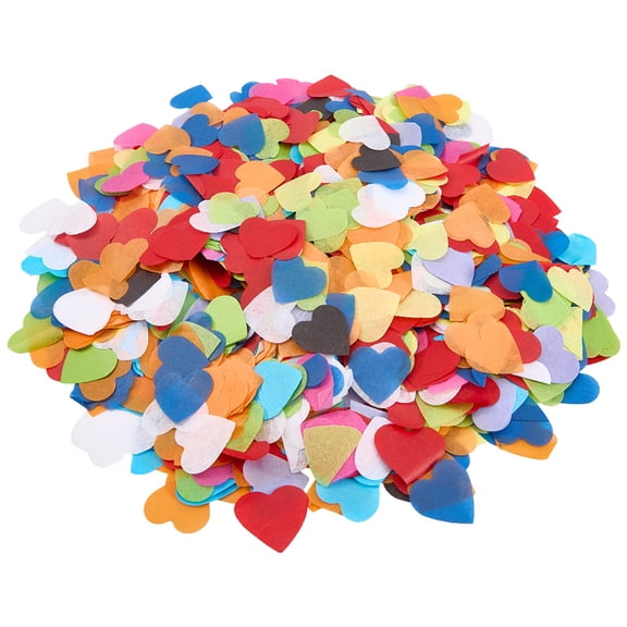 1 Box About 100G Colorful Heart Confetti Heart Tissue Paper Confetti 10 Colors Small Rainbow Lightweight Romantic Paper ScatterDIY