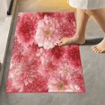 thumbnail image 4 of 2 Piece Bath Mat Set with U-Shaped Toilet Mat and Rectangle Bath Rugs Non Slip Machine Washable Bathroom Mats Red Watercolor Flowers, 4 of 7