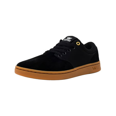 Supra Men's Chino Court Black / Gum Ankle-High Suede Skateboarding Shoe -