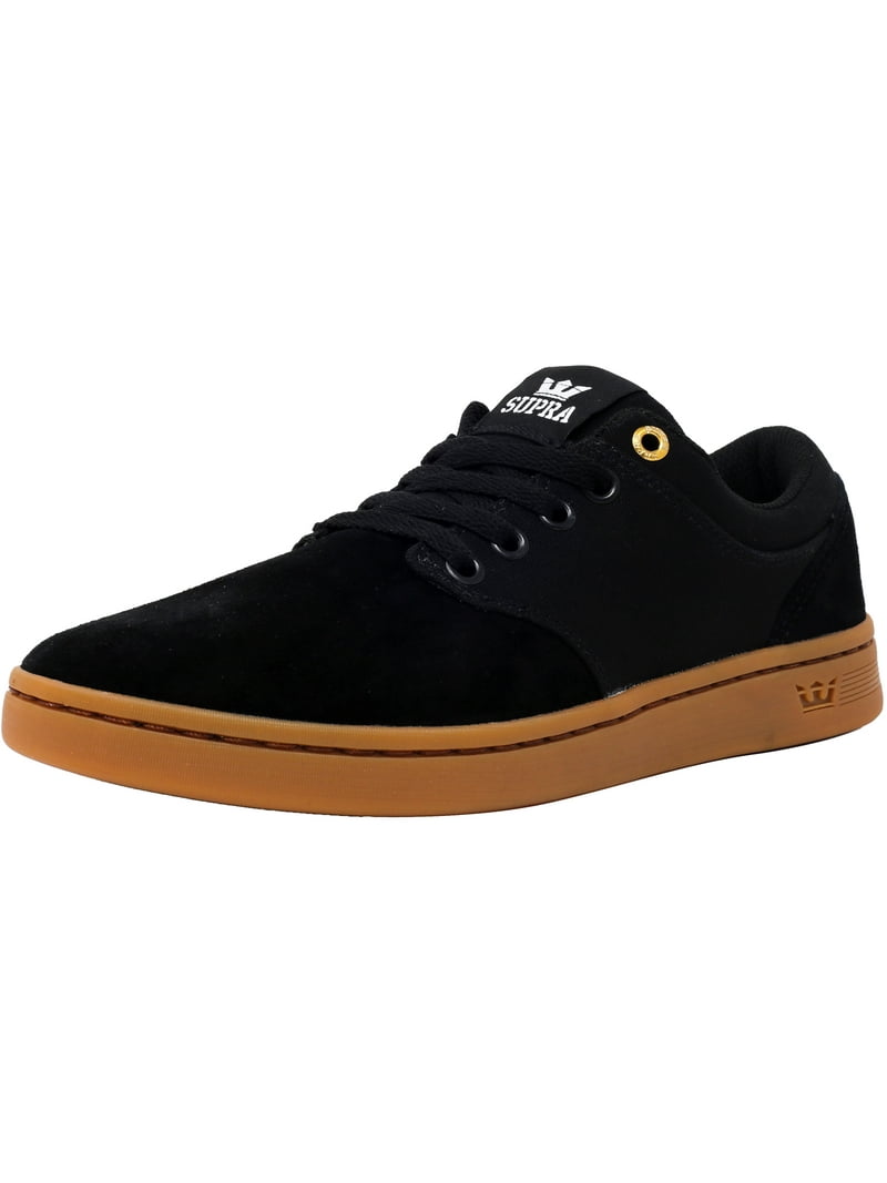 Supra Men's Chino Court Black Gum Ankle-High Suede Skateboarding