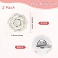 thumbnail image 3 of Uxcell 2-Pack Clips Decorativos de Rosa para Zapatos, Clips de Flor de Moda de Cuero Sintético Removibles, Broches de Hebilla Embellecedores [Beige], 3 of 7