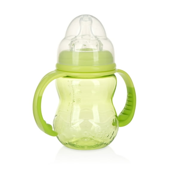 Nuby 3 Stage Grow with Me Bottle to Cup 8oz Green