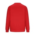 thumbnail image 5 of UVEASISHA Chandails de Noël Vintage pour Hommes Père Noël Graphique Chandail Col Rond Hauts Amusants Décontractés Manches Longues Chandail Cadeaux de Noël pour Hommes Économies d'Automne Rouge TG, 5 of 5